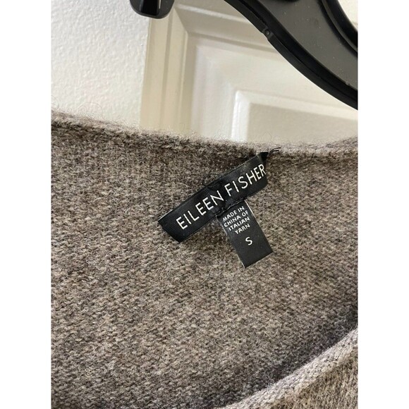 EILEEN FISHER Color block Wool Sweater - Picture 5 of 7